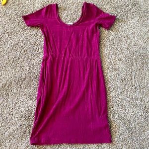 Garage size medium burgundy dress
